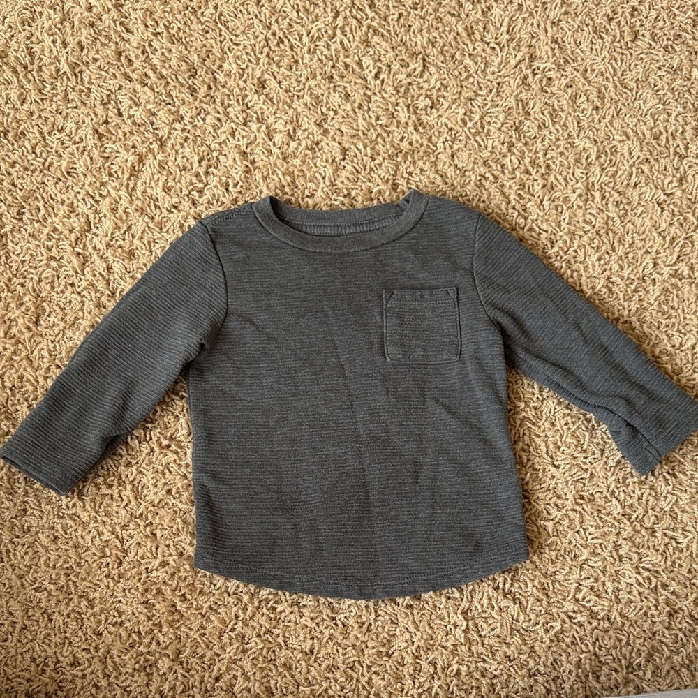 Cat & Jack Charcoal Long Sleeve Tee